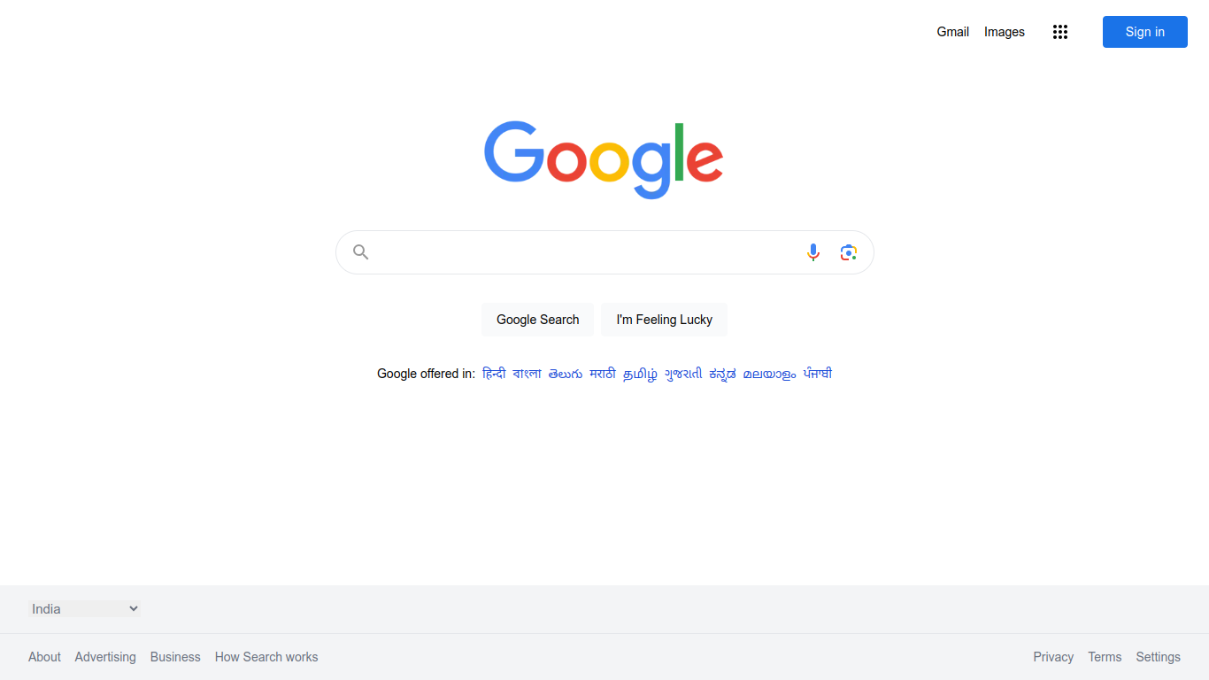 Google.com UI Clone